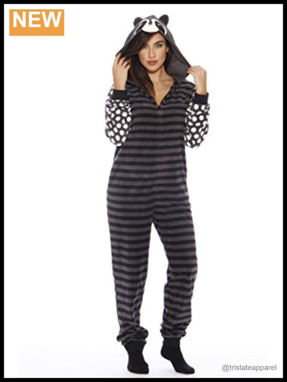 Just Love Adult Onesie Pajamas Animal Print Hooded One Piece